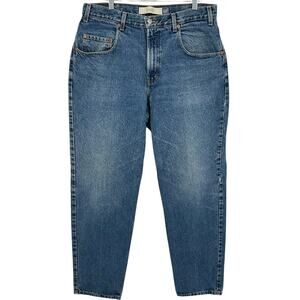 Vintage y2k Men's GAP Baggy Fit Blue Medium Wash Skater Denim Jeans (36x34)